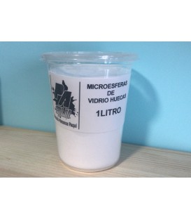 Microesferas de vidrio huecas (1 litro).
