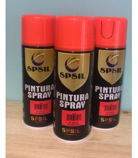 Pintura spray SPSIL 400ml rojo flúor