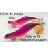 Pez artesano Paloma XL escama tricolor violeta.