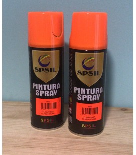Pintura spray SPSIL 200ml naranja flúor